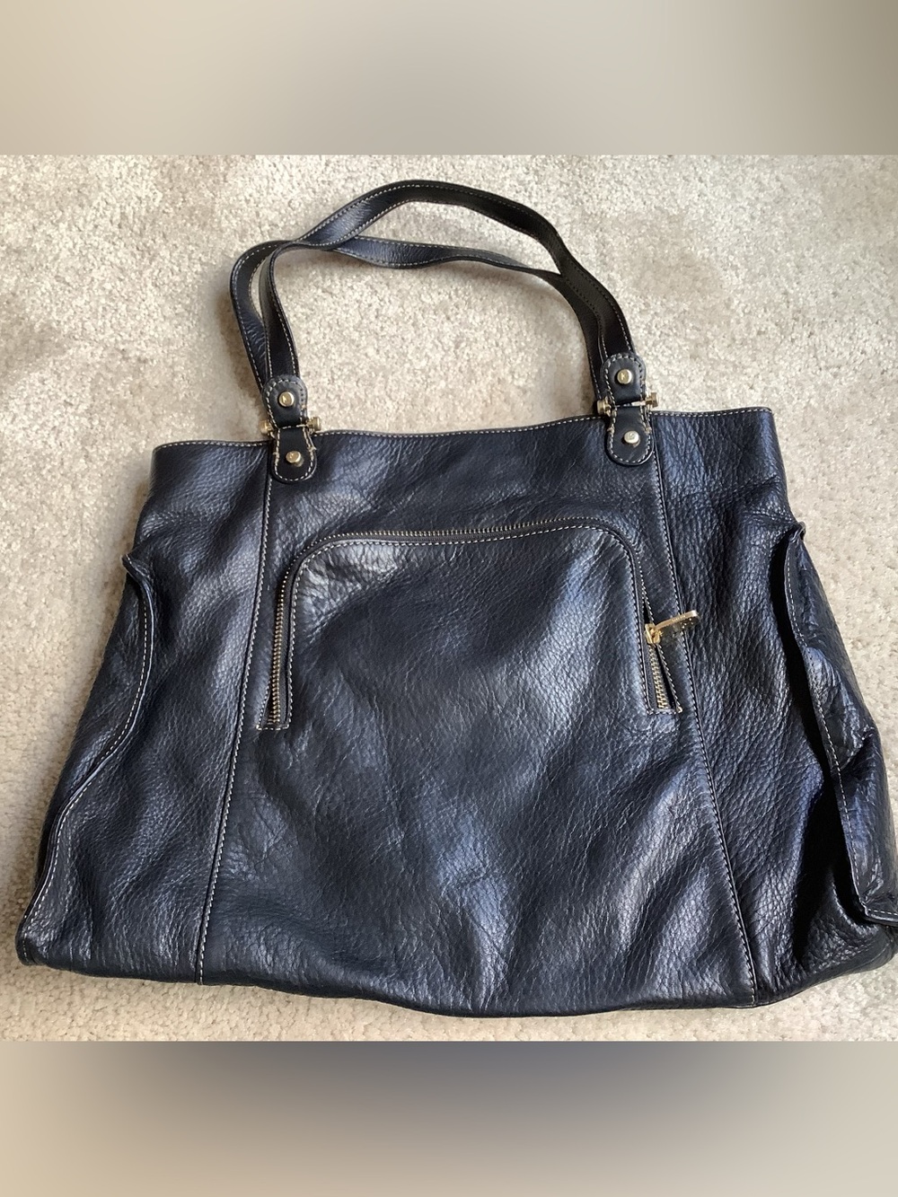 Liz Claiborne black leather handbag